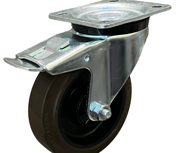 DR010 & DRSE010 Series Rubber Castor - Image 2