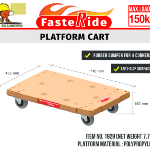 Platform Cart – Fasteride (Max. loading 150kg) - Image 2